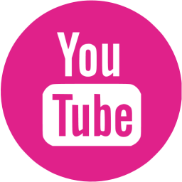 Cute YouTube Logo - Barbie pink youtube 4 icon barbie pink site logo icons