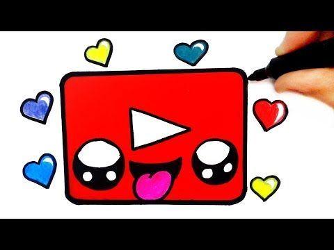 Cute YouTube Logo - HOW TO DRAW A CUTE YOUTUBE LOGO - YouTube | YouTube ようつべ ...