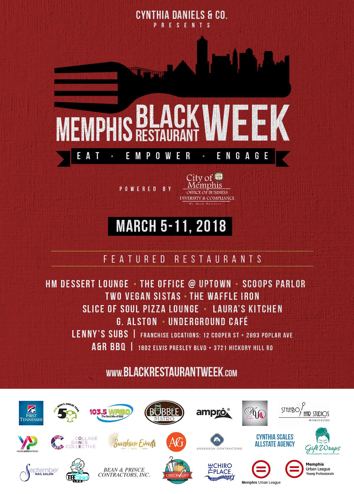 Memphis Black Logo - Memphis Black Restaurant Week 2018 Starts Today! « I Love Memphis