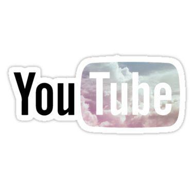 Cute YouTube Logo - Pastel Sky YouTube Logo' Sticker by amberdaisy in 2018 | Products ...