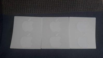 Square Apple Logo - X Genuine Apple Logo Stickers Large White in Youghal