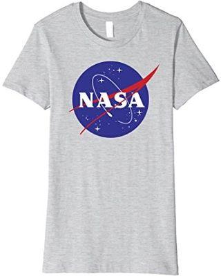 Small NASA Logo - Hot Sale: Womens NASA Full Blue Logo Premium Graphic T Shirt Small