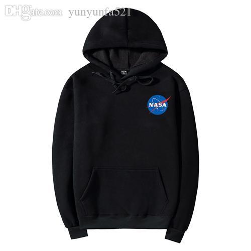 Small NASA Logo - 2019 2017 Men'S SMALL NASA Logo Sweatshirt Cotton Hoodie Plus Fleece ...