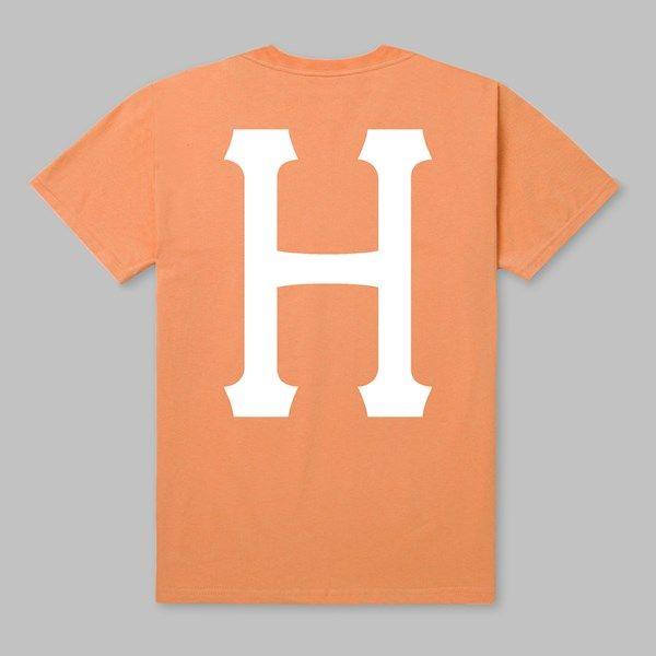 HUF H Logo - HUF CLASSIC H SS T SHIRT PEACH