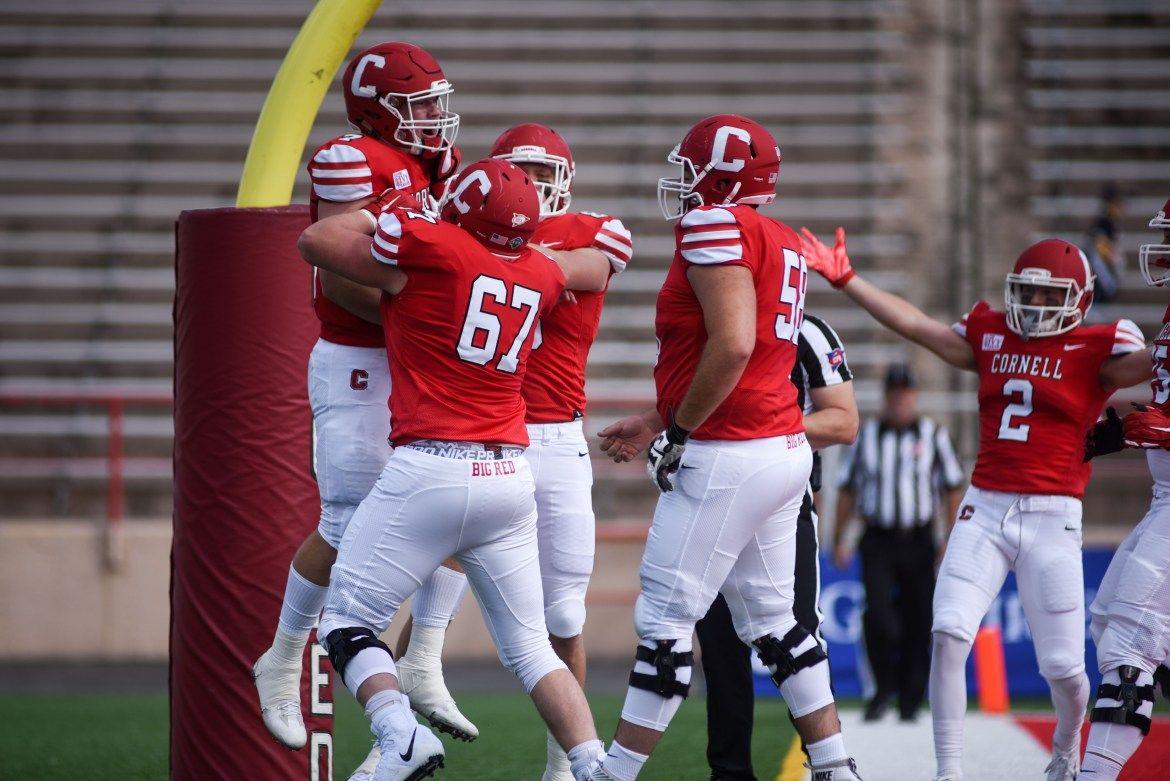 Cornell Big Red Football Logo - Football Blows Past Undefeated Sacred Heart for 1st Win of 2018