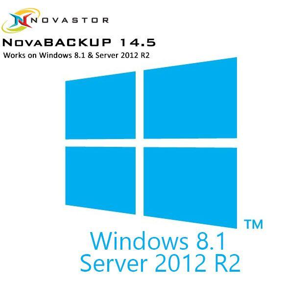 Windows 8 Server Logo - Windows 8.1 and Windows Server 2012 R2 works on NovaBACKUP 14.5