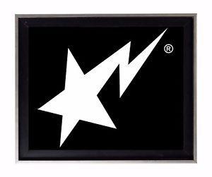 White Star Logo - Bapesta Black and White Star Logo | A Bathing Ape Poster or Art ...