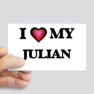 I Love Julian Logo - I Love Julian Stickers - CafePress