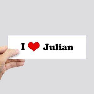 I Love Julian Logo - I Love Julian Bumper Stickers - CafePress