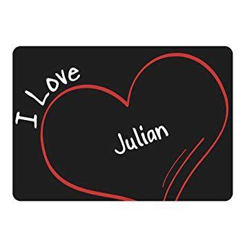 I Love Julian Logo - Mouse Mat Modern I Love Julian Black: Amazon.co.uk: Computers ...