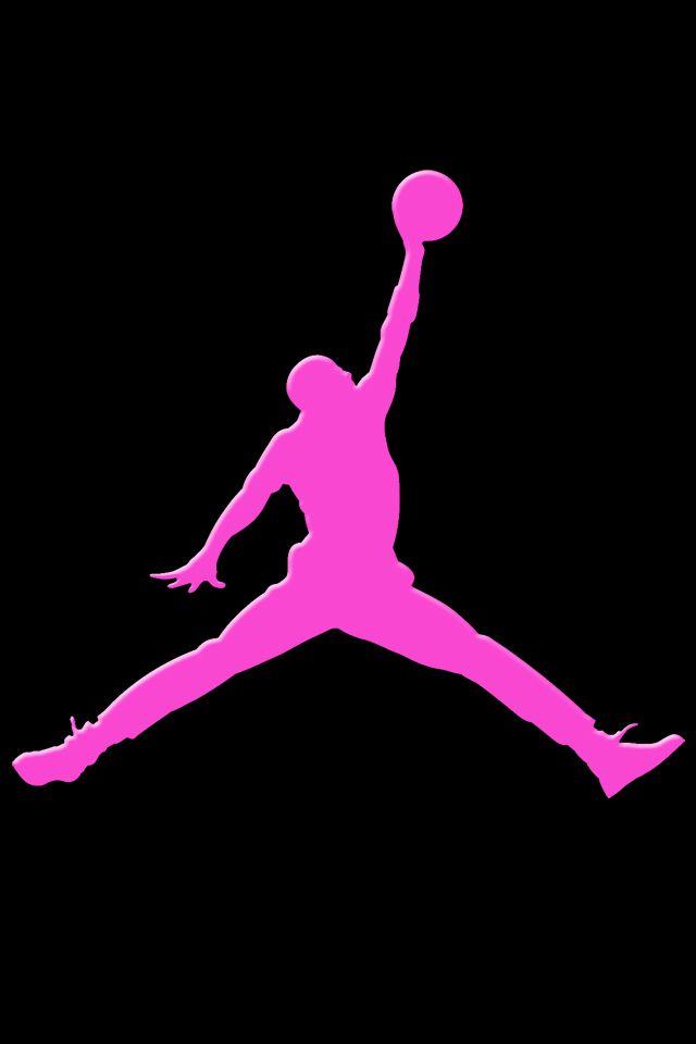 Pink Jordan Logo - pink+and+black+jordans | If your on your phone then press and hold ...