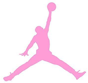 Pink Jordan Logo - Amazon.com: Air Jordan Nike Jumpman Logo Vinyl Sticker Decal-Soft ...