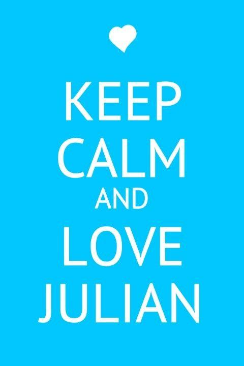 I Love Julian Logo - Keep calm and love Julian- Delirium & Pandemonium | Books Worth ...