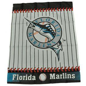 Marlins Old Logo - MLB Florida Marlins Baseball Old Logo Striped Vertical Flag 27 x 37
