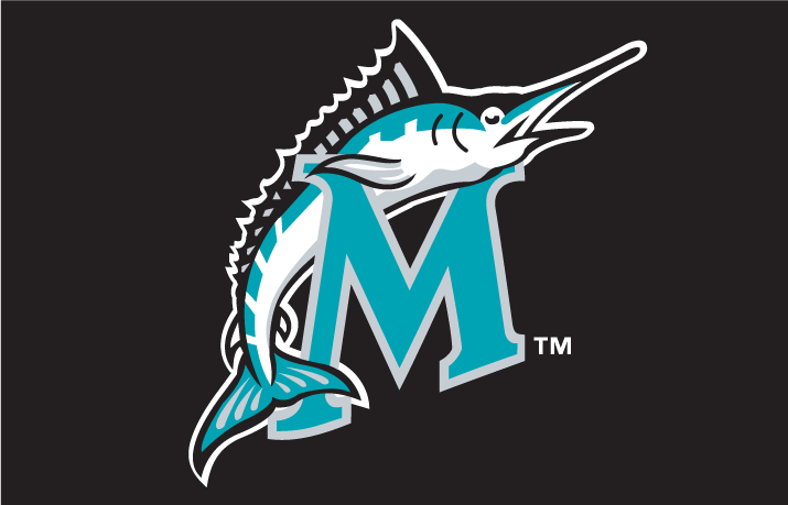 Marlins Old Logo - Florida Marlins Batting Practice Logo - National League (NL) - Chris ...