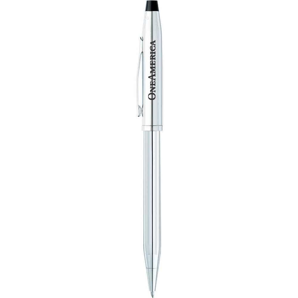 A.T. Cross Pens Logo - Promotional Cross Century II Lustrous Chrome Ballpoint Pens
