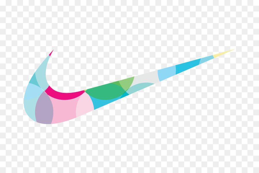 Colorful Nike Swoosh Logo - Nike Free Air Force Swoosh Just Do It effect png download
