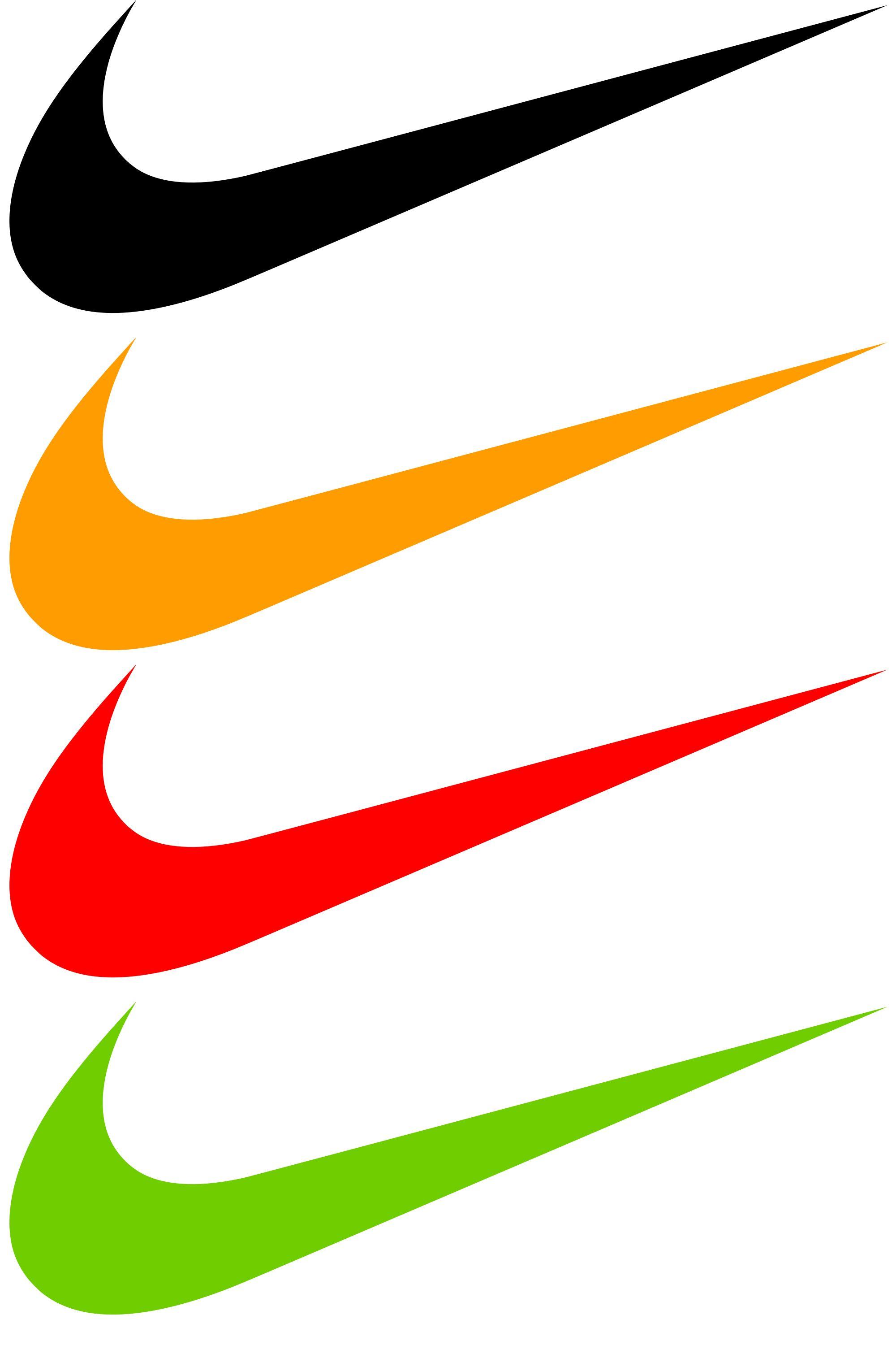 Colorful Nike Swoosh Logo