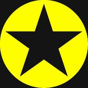 Stars in Yellow Circle Logo - Star Circle Clothing & Apparel | Zazzle.co.uk