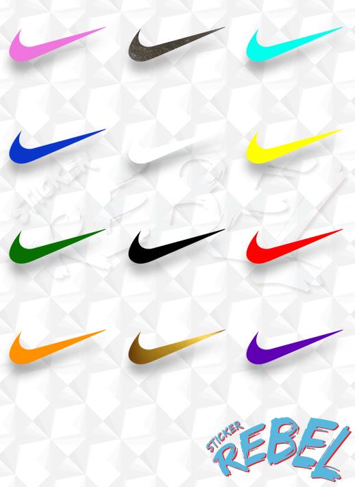 Colorful Nike Swoosh Logo - nike swoosh stickers