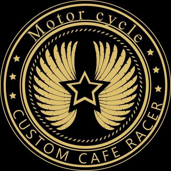 Stars in Yellow Circle Logo - Seal logo template wings stars decoration dark yellow Free vector