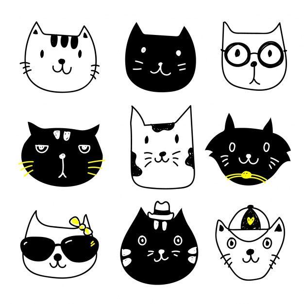 Black and White Cat Logo - Black Cat Vectors, Photo and PSD files