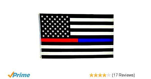 American Red and Blue Logo - Amazon.com : Thin Blue Line & Thin Red Line American Flag - 3 by 5 ...