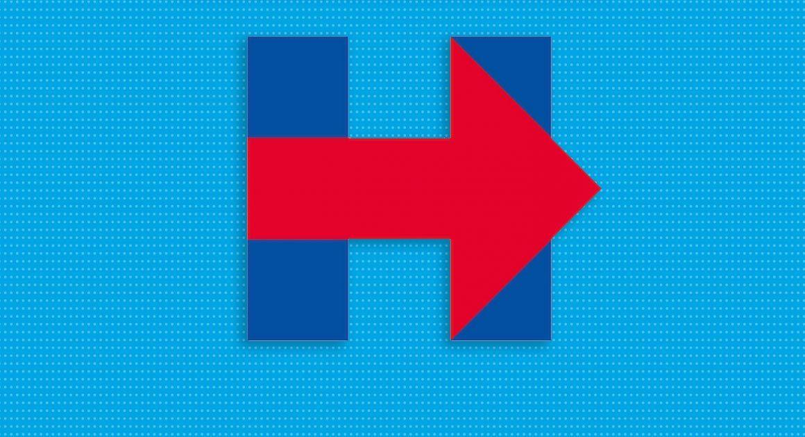 American Red and Blue Logo - Design experts trash Hillary's new logo - POLITICO
