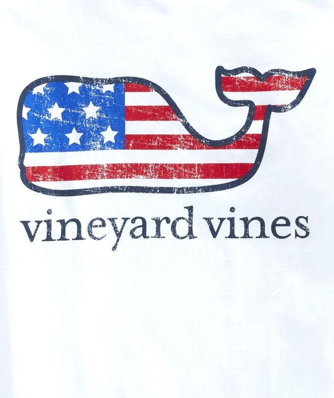Vinyard Vines Logo - Mens T Shirts: Flag Whale Graphic T Shirt