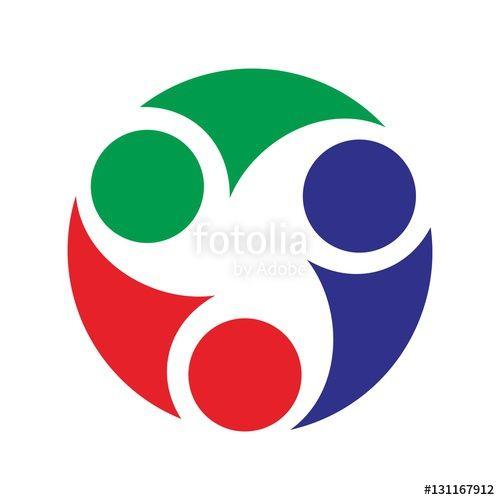Circle Person Logo - swoosh person logo in circle