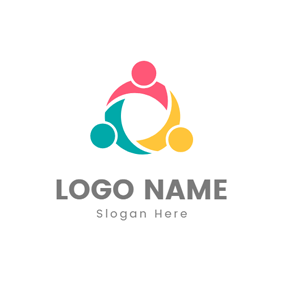 Circle Person Logo - Free Group Logo Designs. DesignEvo Logo Maker