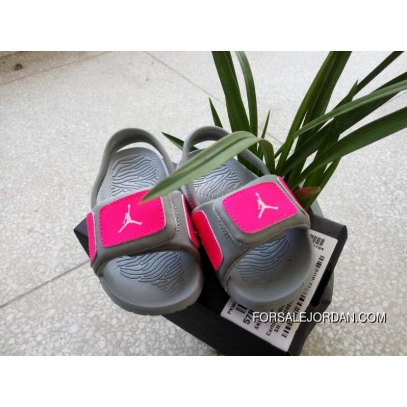 Pink Jordan Logo - Air Jordan Logo Toddler Kids Shoes Grey Pink 22-35 Online, Price ...