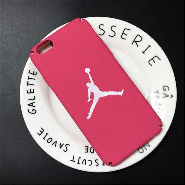 Pink Jordan Logo - Scrub Slim NBA Star Jordan Logo Case For iPhone 5s SE 6 6s 7 8plus X ...