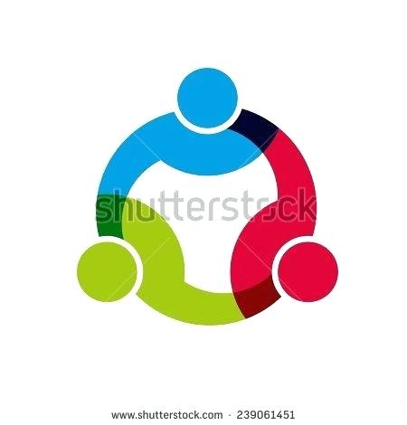 Circle Person Logo - Person Logo Design Download People Logo Circle Of Five Stock Vector