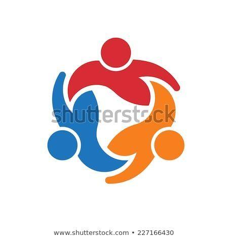 Circle Person Logo - Three People logo around circle.Concept group of people” #people ...