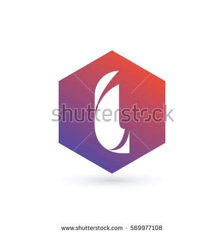 Red with Purple Circle Logo - initial letter l creative geometric logo typography design for brand