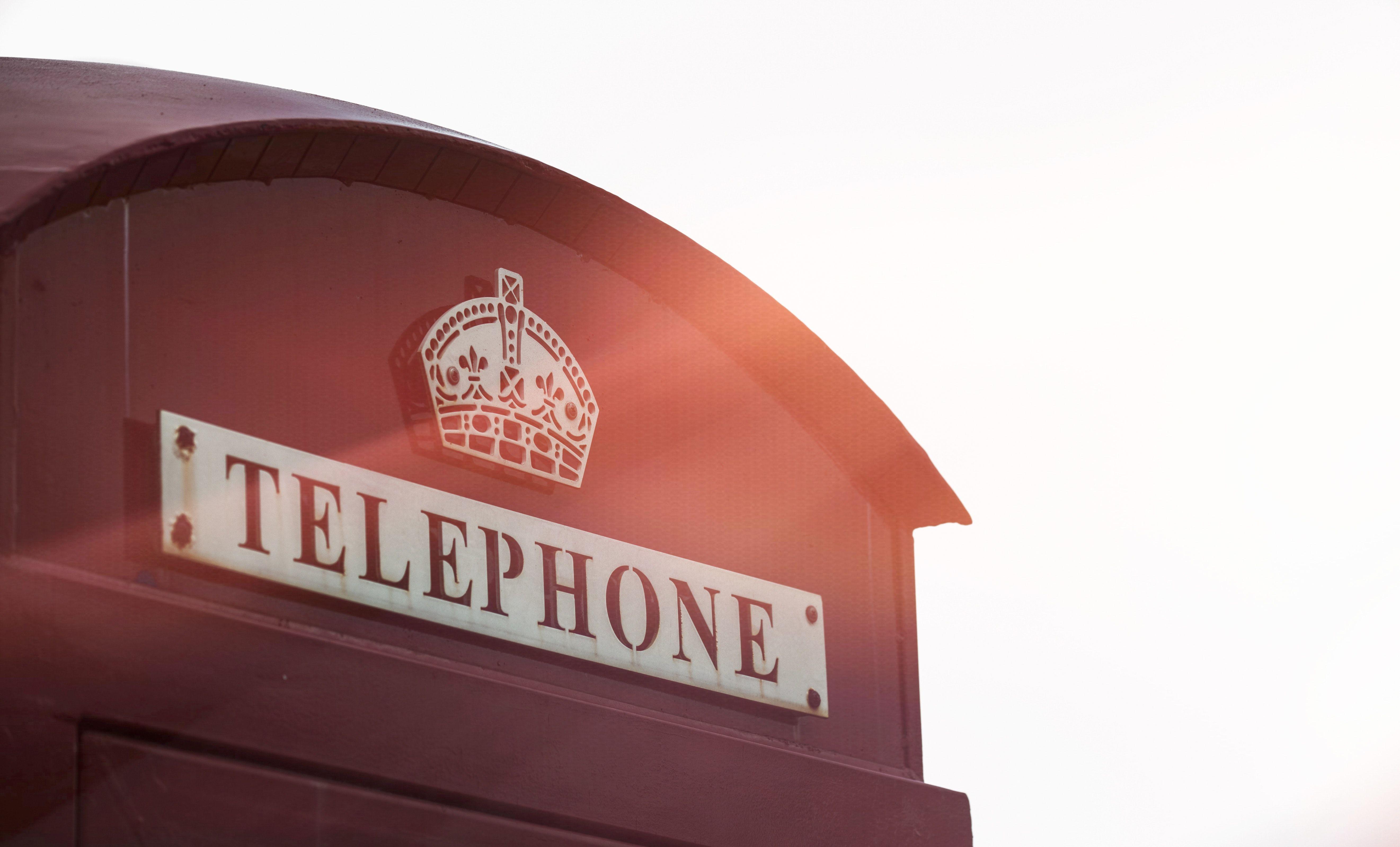 Red Booth Logo - Telephone Booth · Free