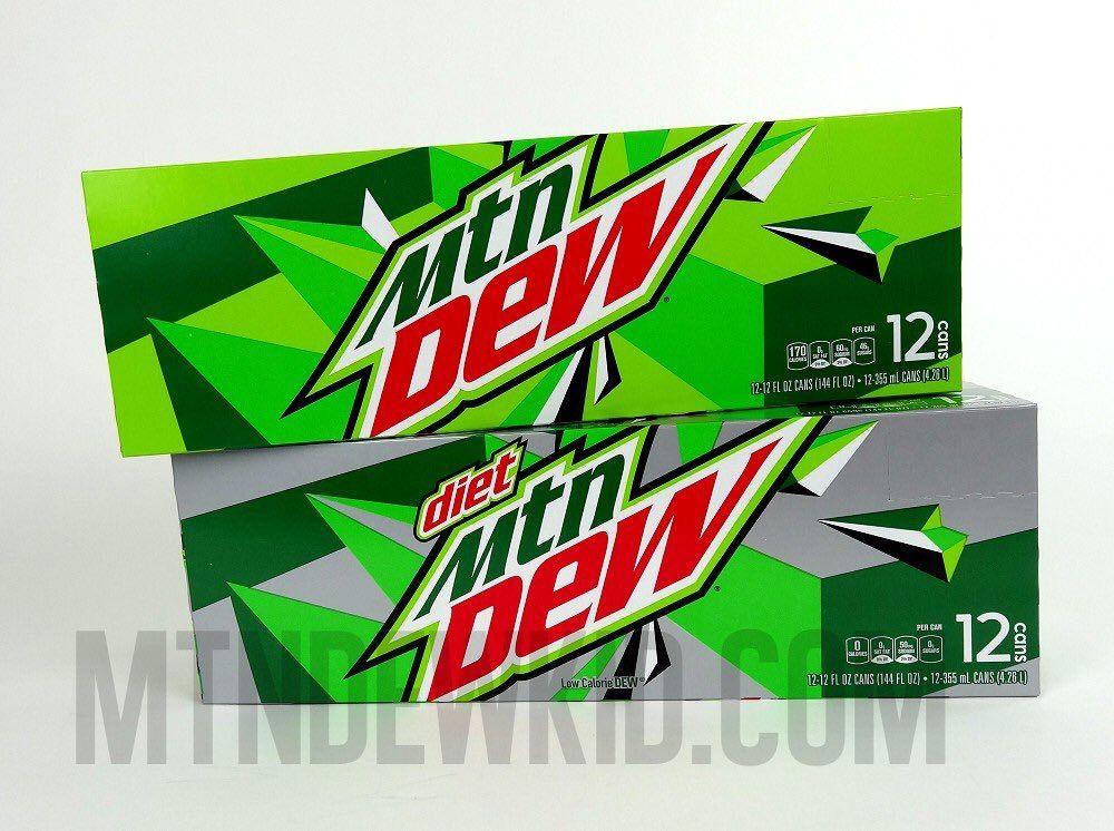 Mtn Dew Can Logo - Mtn Dew New Packaging 2017 - General Design - Chris Creamer's Sports ...