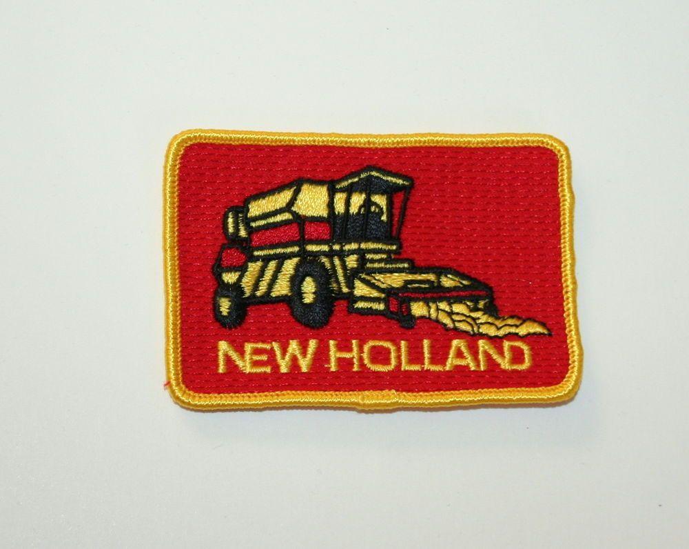 Vintage New Holland Logo - Vintage New Holland Combine Farm Equipment Tractor Cloth Jacket