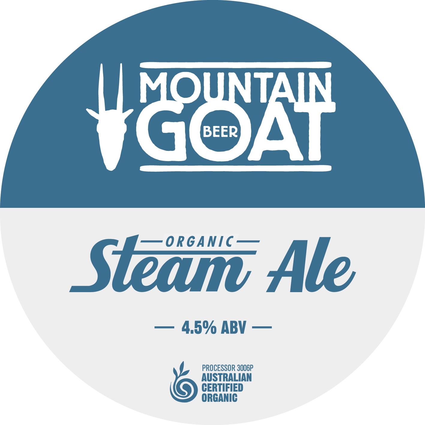 Steam Mountain Logo - Mountain Goat Steam Ale, Beer, Ale Detail