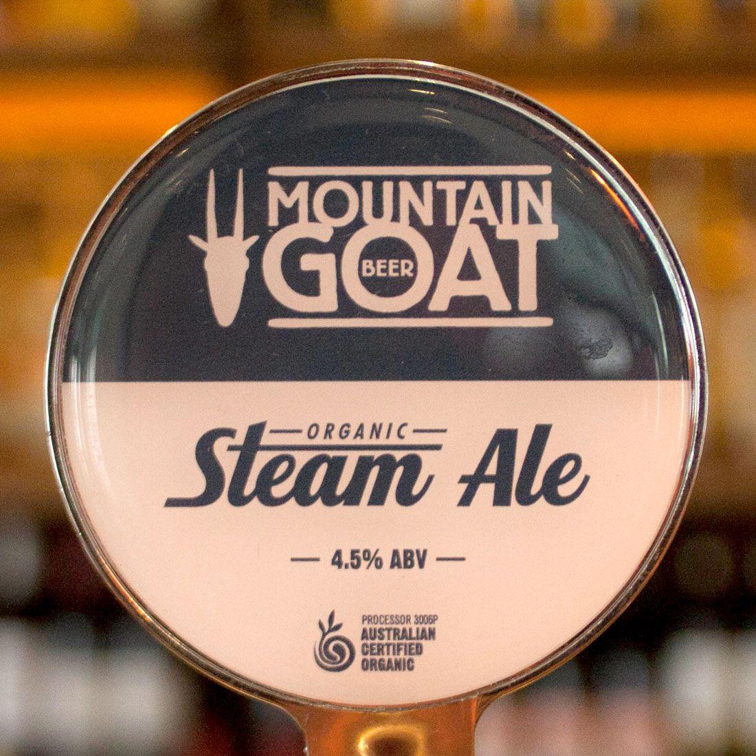 Steam Mountain Logo - THE STONE HOTEL. Mountain Goat Steam Ale