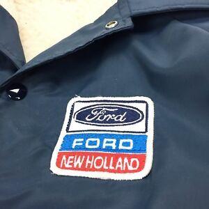 Vintage New Holland Logo - Vintage FORD NEW HOLLAND Service Jacket Coat, MEDIUM, Patch, Nylon