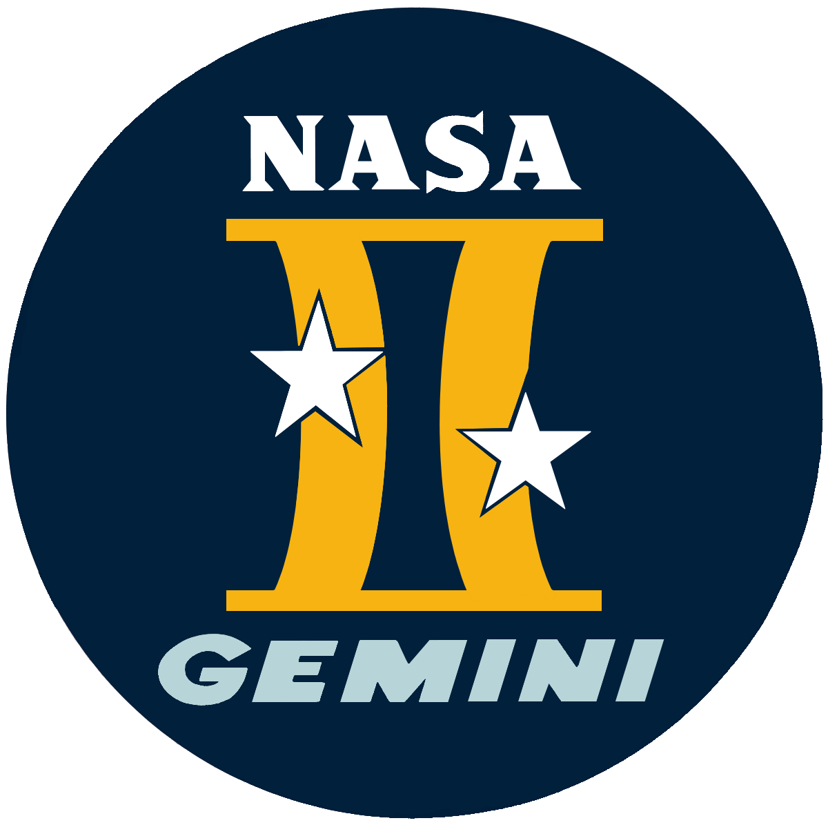 NASA Spaceship Logo - Project Gemini