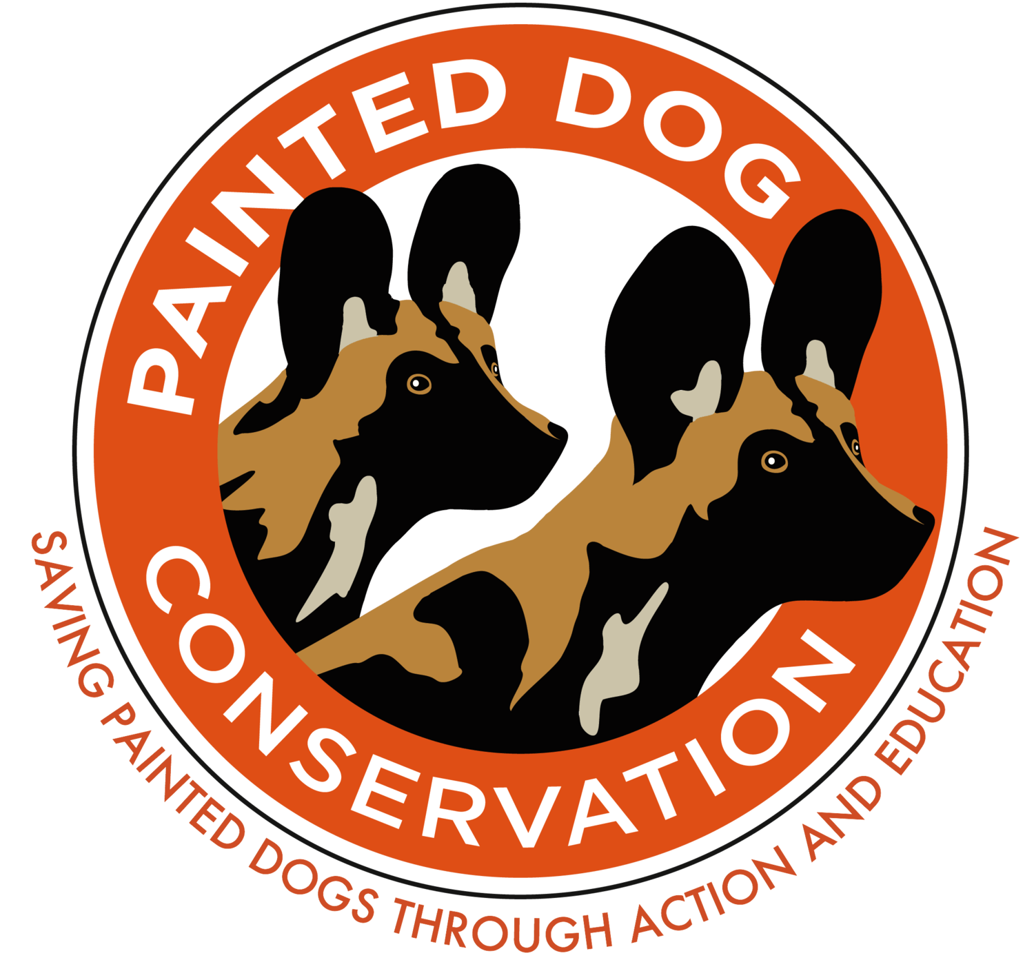 Orange Dog Logo - Painted Dog Conservation