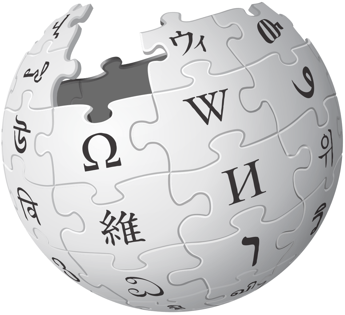 Dark Blue Internet Globe Logo - Wikipedia logo