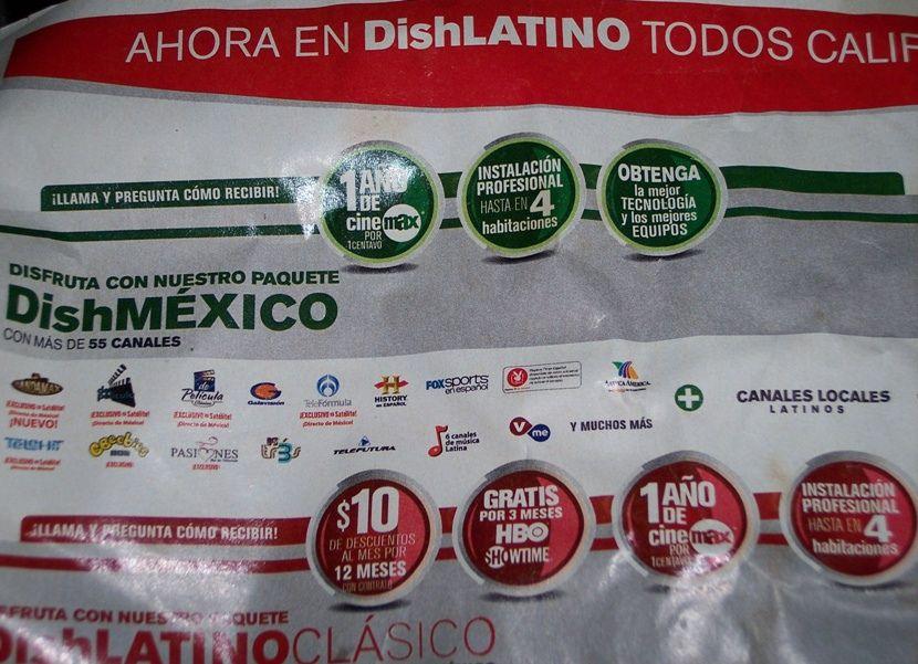 DishLATINO Logo - Dish Latino Advertisement In Spanish Only. Advertisement Ma