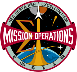 NASA Ship Logo - Christopher C. Kraft Jr. Mission Control Center