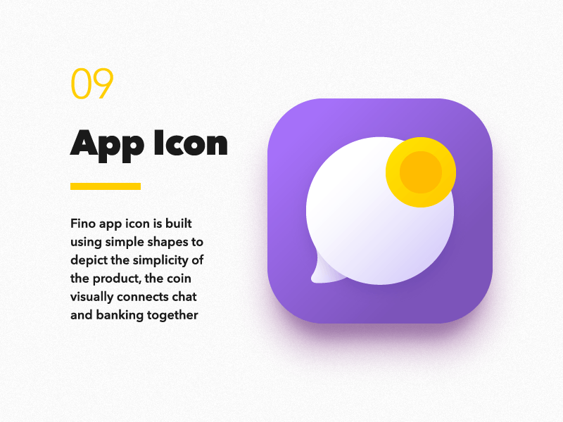 Messenger App Logo - Fino Finance Messenger App Icon by VisualRocks.co #Design Popular