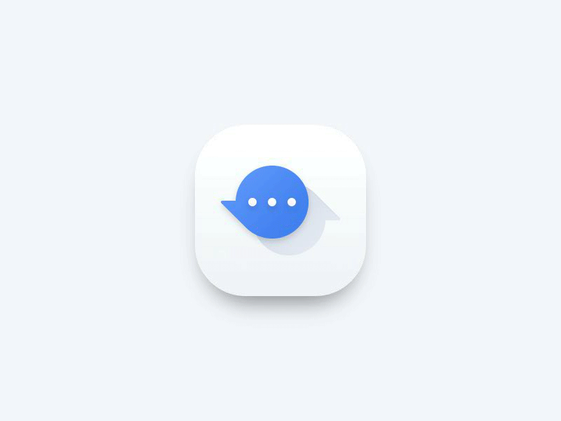 Messenger App Logo - Messenger App Icon GIF by Jae-seong, Jeong | Dribbble | Dribbble