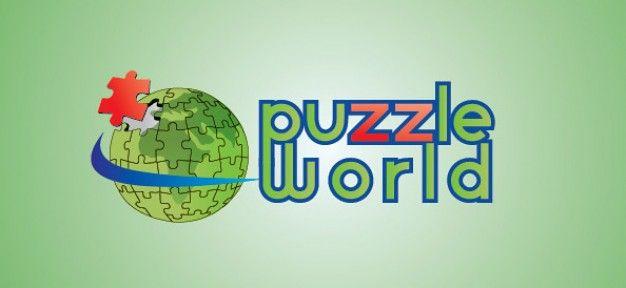 World Puzzle Logo - Puzzle world globe vector logo PSD file | Free Download